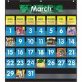 Scholastics Teacher Pocket Chart Monthly Calendar- Black SC-583866